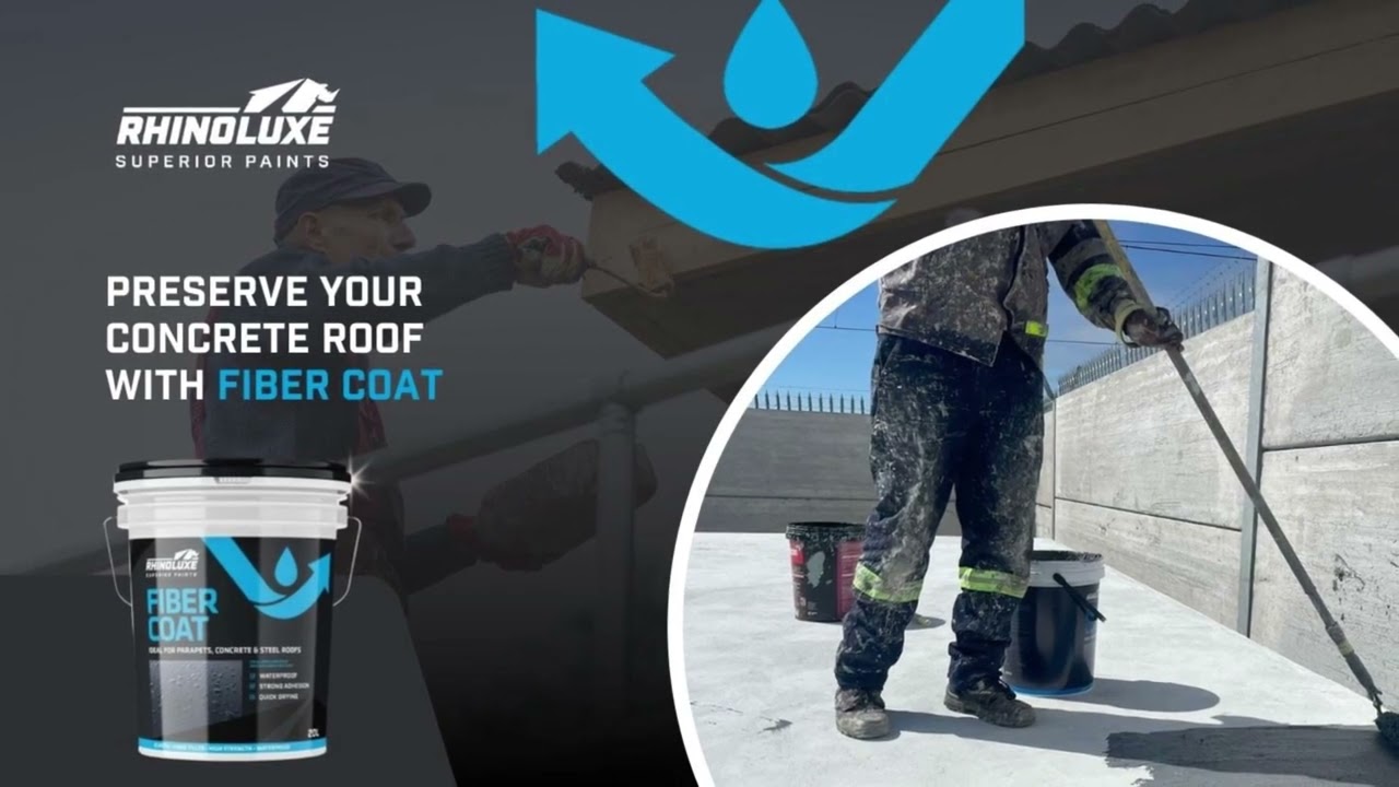 Rhinoluxe FIBER COAT Paint is a durable and long-lasting coating that preserve your concrete roof
