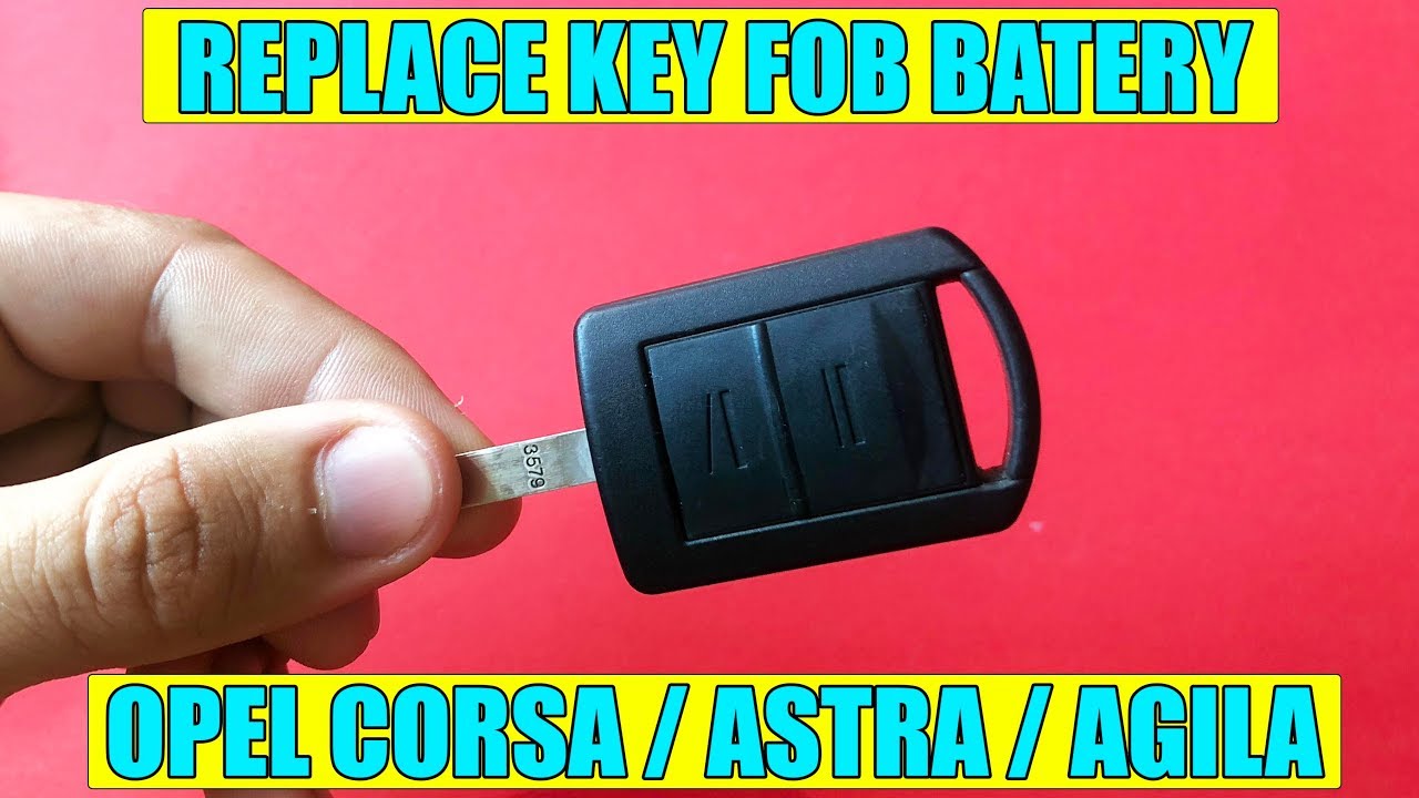 How to replace / change key fob battery Opel Corsa C, Astra G, Agila, Combo, Meriva in 4 steps