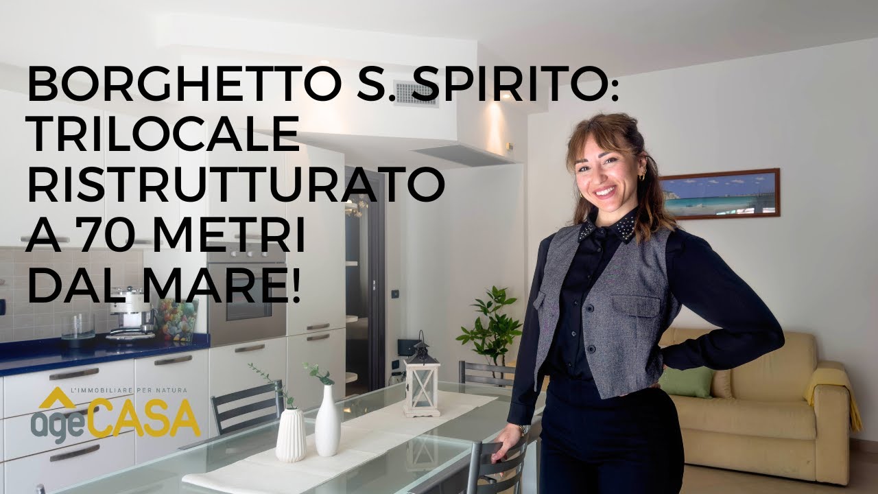 Borghetto Santo Spirito, Trilocale ristrutturato a 70 metri dal mare #casainvendita #hometour