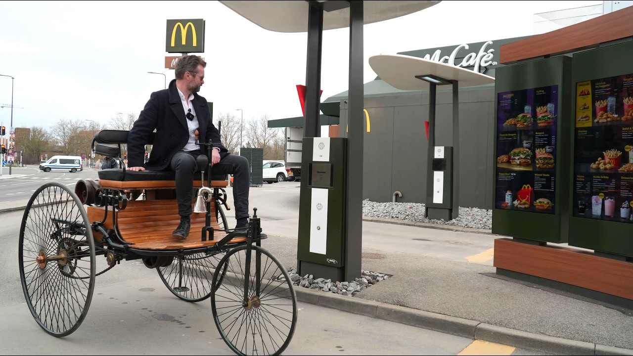 DRIVE THRU McD I VERDENS F&Oslash;RSTE BIL - FOLK SKAL SLAPPE AF!