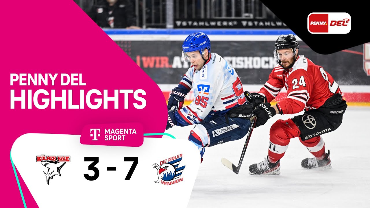 Kölner Haie - Adler Mannheim | Highlights PENNY DEL 22/23