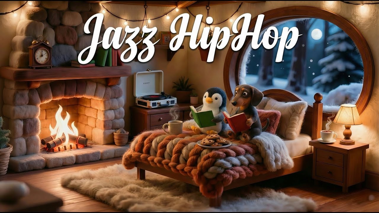 Fireplace Crackles & Jazz Beats | Ultimate Study Companion