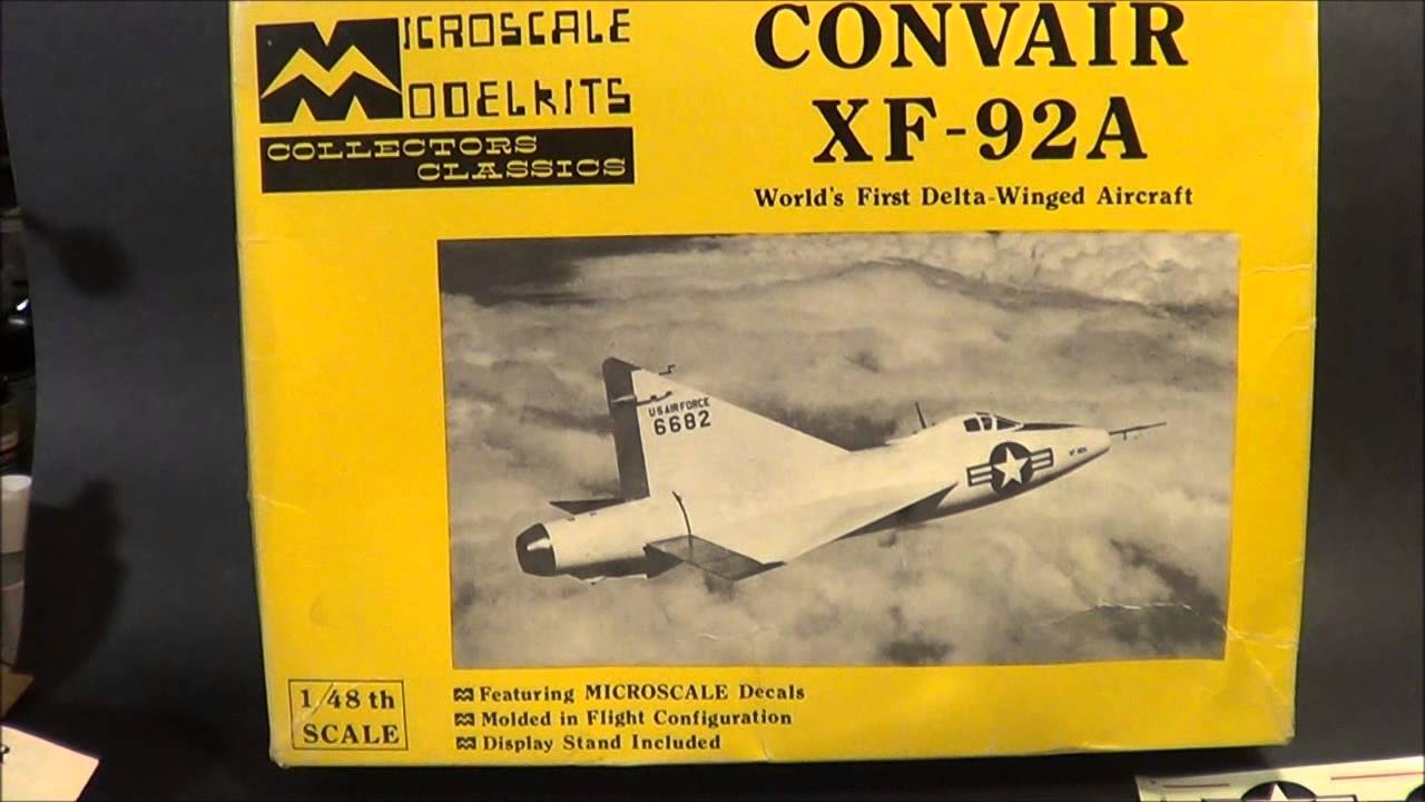 RARE Micro Scale Model Kits Convair XF-92a Review