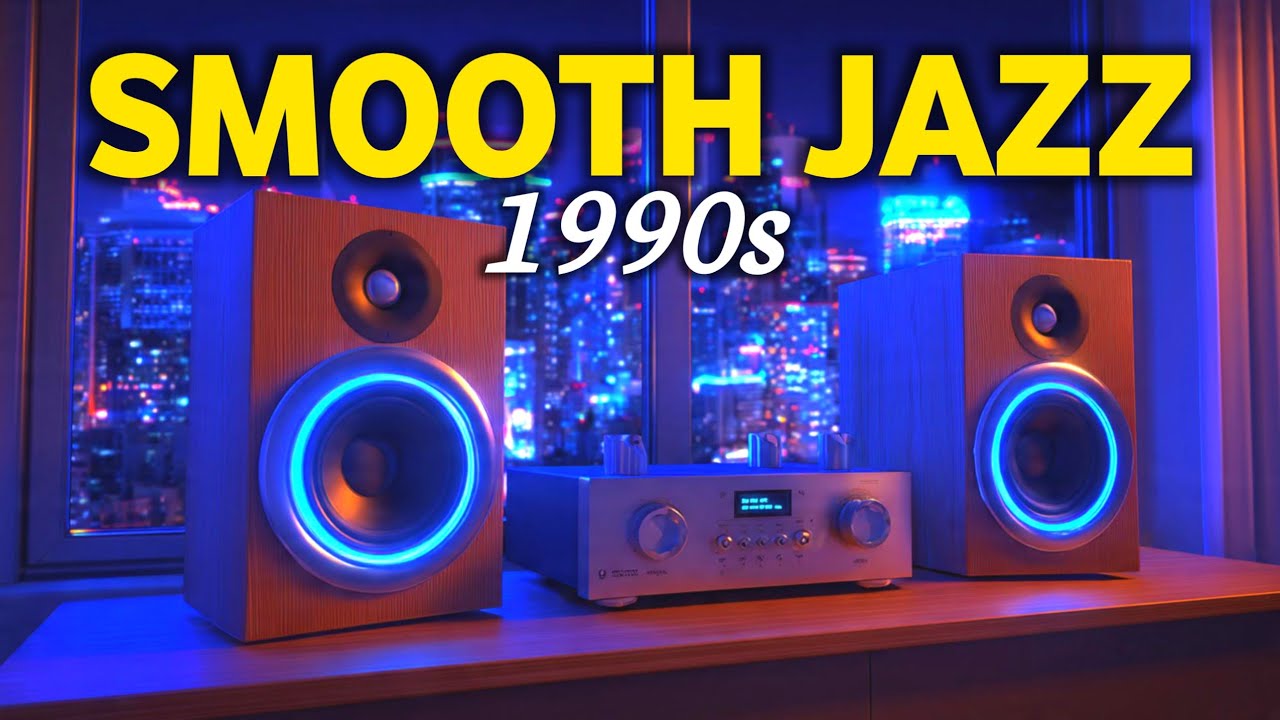 90s Smooth Jazz Soul R&B Night | Relaxing Lounge for Work & Study