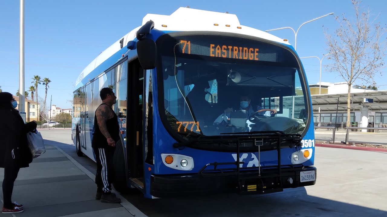 Santa Clara VTA 2019 Proterra Catalyst BE40 9501 on Route 71