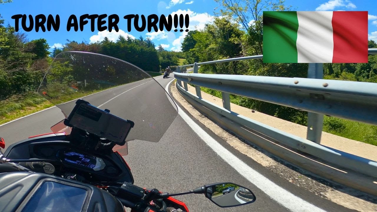 Yamaha Tracer 7 riding Turn after Turn in Italia - GPR Exhaust - Quickshifter(4K)