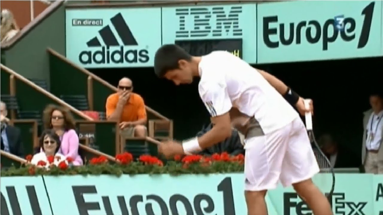 26 - Djokovic vs Nadal - SF RG 2008 - Full match (french, low quality)