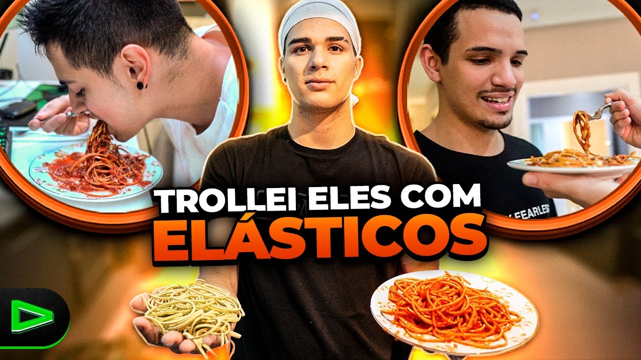 FIZ MACARRÃO DE ELÁSTICO PARA MEUS AMIGOS!! trollagem