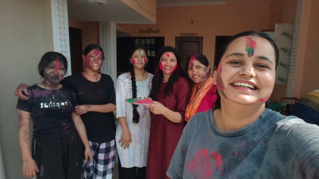 Holi celebration video #viral video 
