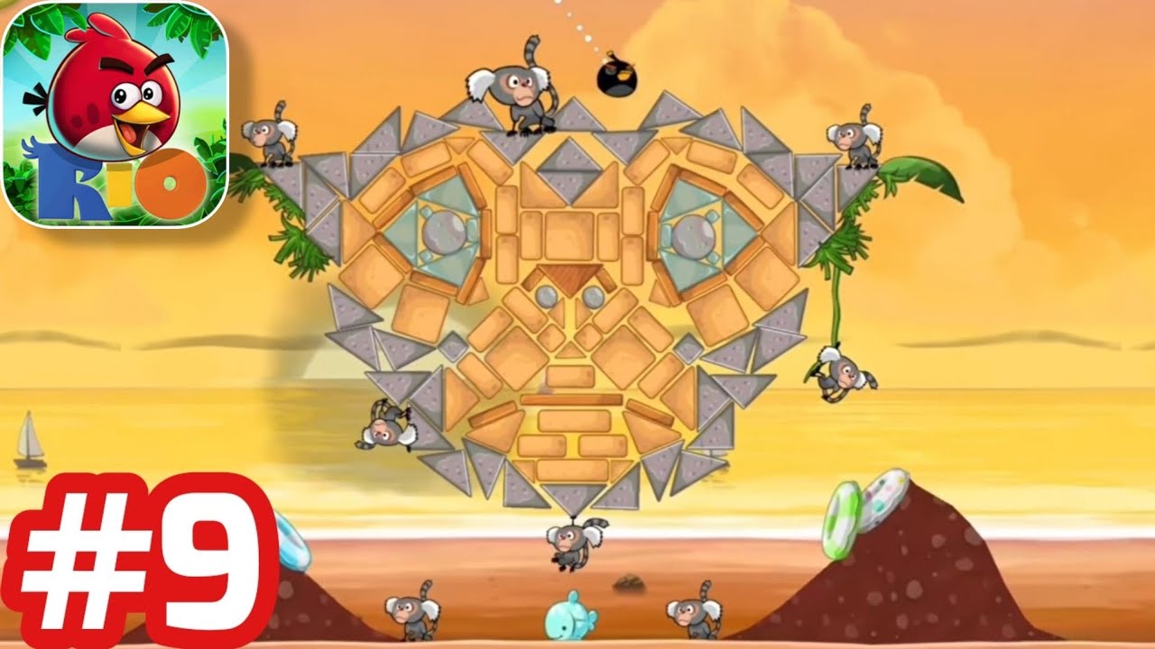 Angry Birds Rio - Gameplay Walkthrough - Part 9 END Golden Beachball (Level 1 - 30) iOS/Android