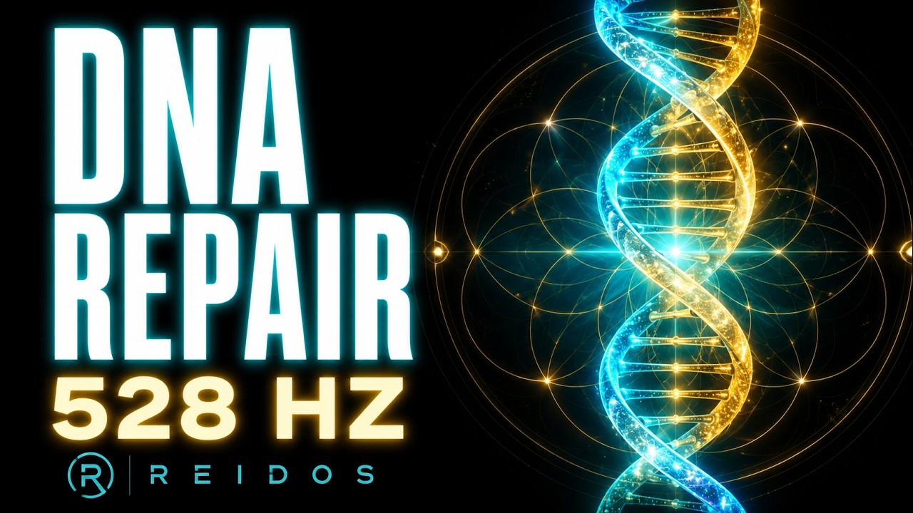 528 Hz Neural DNA Recalibration Grid | Phi-Encoded Harmonic Healing (8-Hour Black Screen)