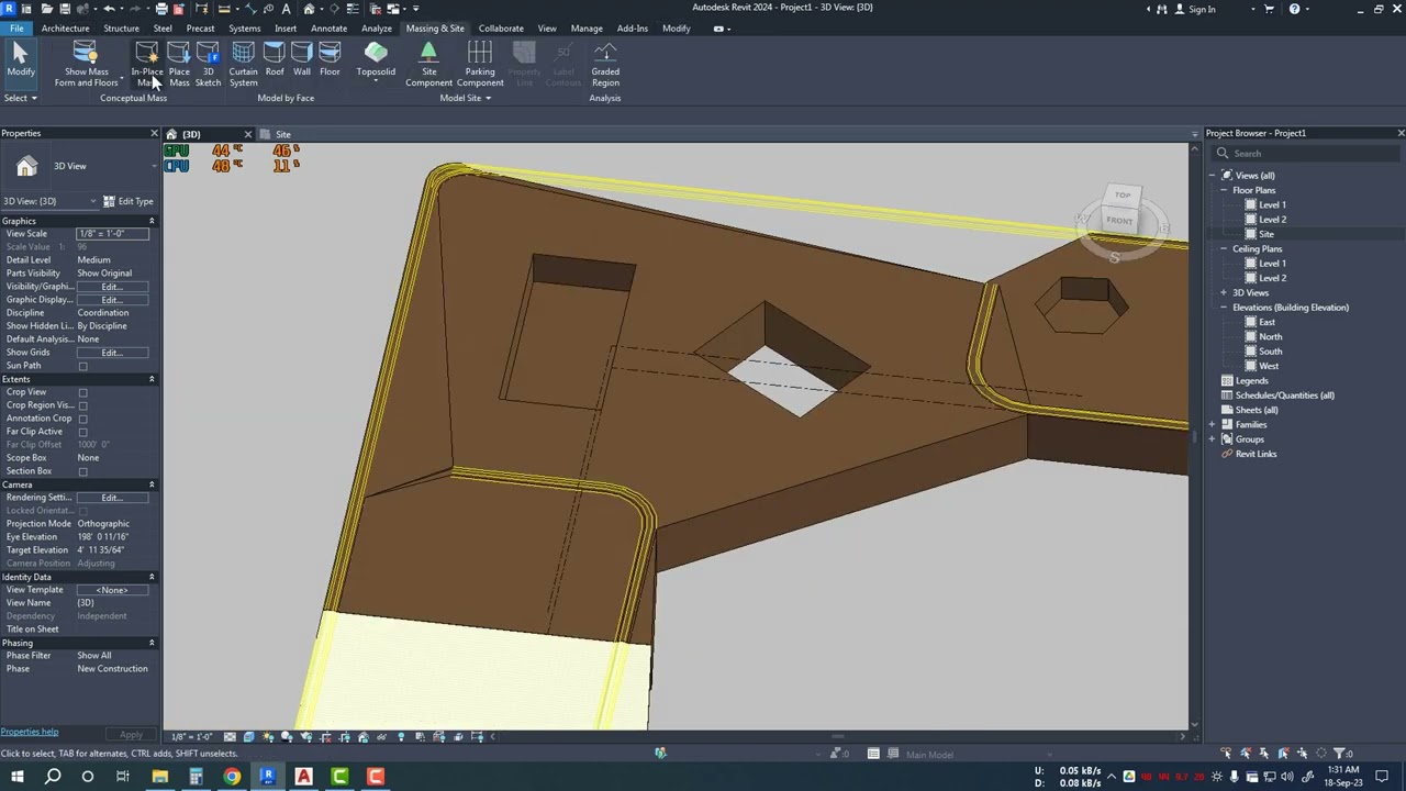 Revit 2024 Building Pad