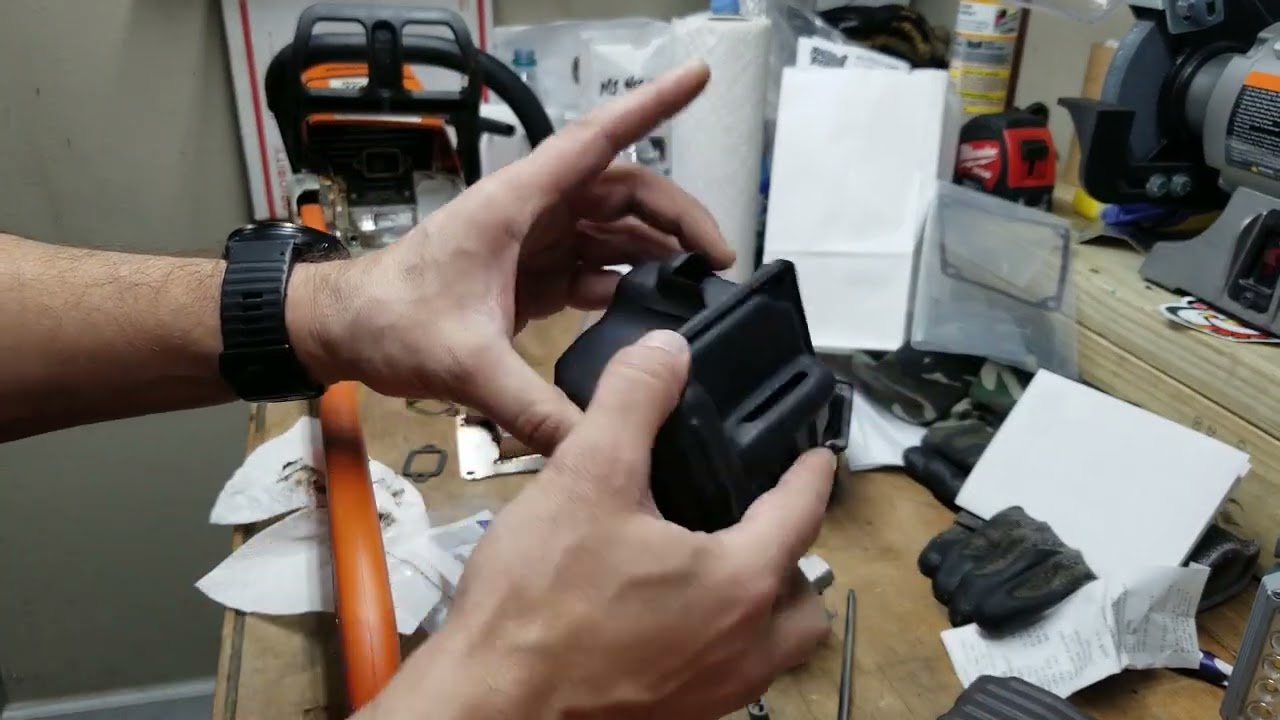 Stihl MS 460 Magnum USA vs Non-USA versions: Muffler and Carburetor differences and modifications.