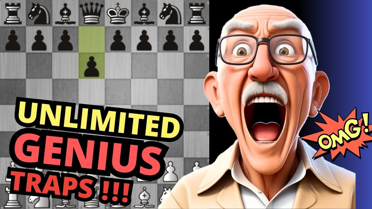 Discover Some New Chess Traps in the Pirc 😱🔥