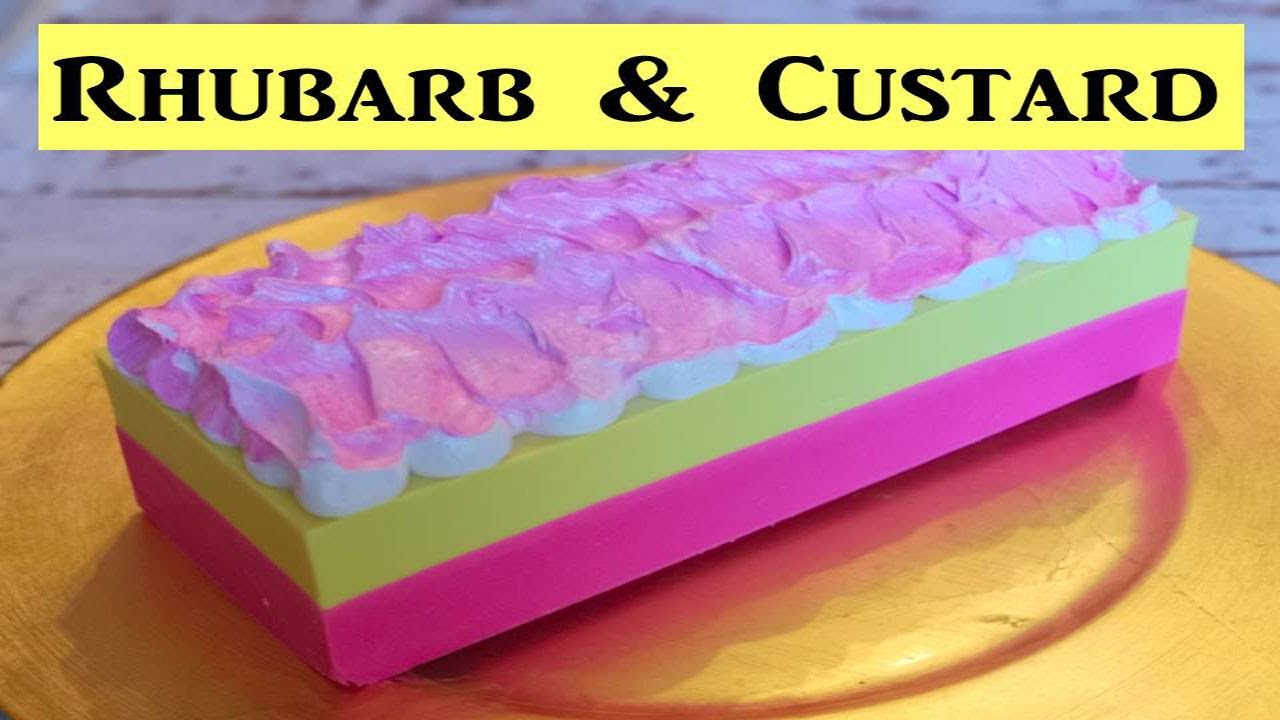 Rhubarb & Custard | Cold Process Soap Making | Artisan Soap Design | Let's get Soapy