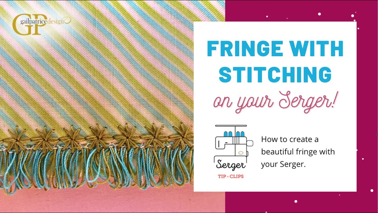 Fringe with Stitching on your Serger!