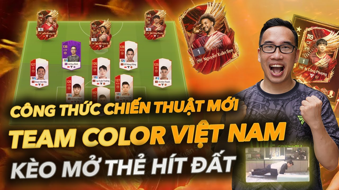 Phong cách mở thẻ cực mới trên kênh và sơ đồ VNB phục vụ cầu thủ sa báu