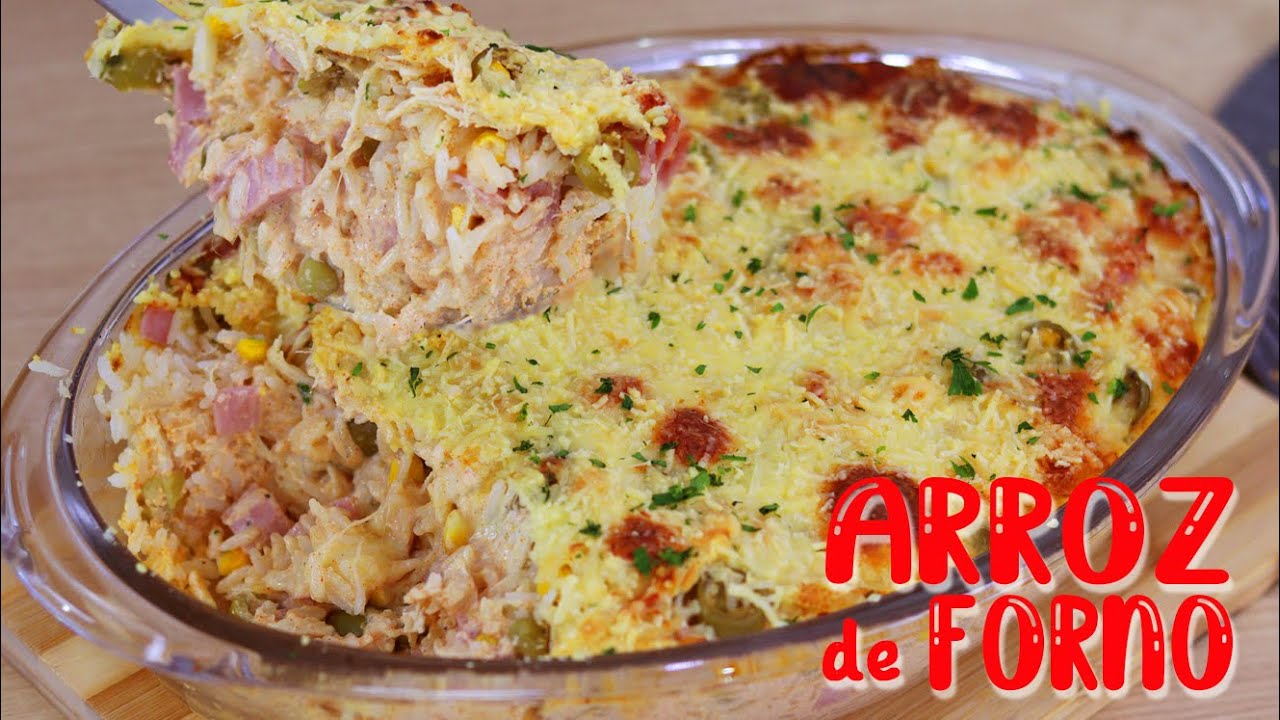 O FAMOSO ARROZ DE FORNO DA MINHA IRMÃ - NINGUÉM RESISTE - CROCANTE, RECHEADO E CREMOSO –Dika da Naka