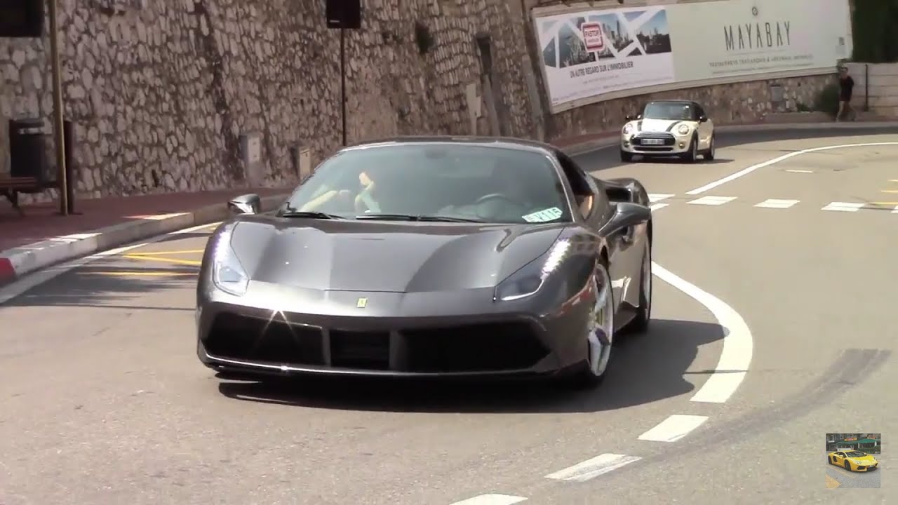 Supercars in Monaco on one day 2015 - #1 (488 GTB, Aventador, Veyron, ...)