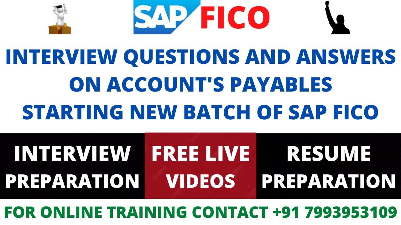 INTERVIEW QUESTIONS AND ANSWERS ON ACCOUNT'S PAYABLES, SAP FICO TRAINING IN ENGLISH AND TELUGU