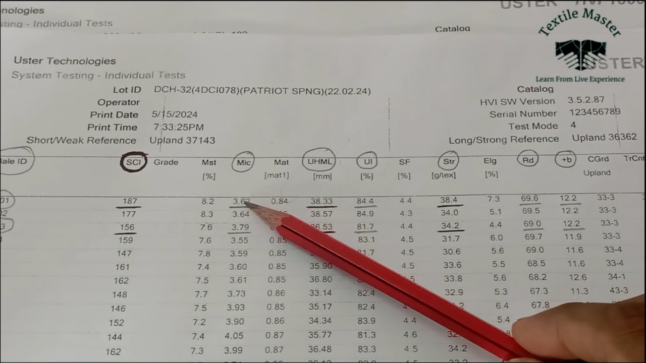 HVI Report Analysis Practical | SCI | Part -1 | Uster HVI | Bangla | Textile Master