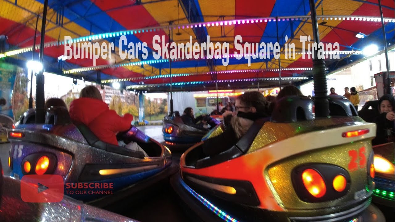 Get Ready for a Wild Ride Around Tirana: Bumper Cars at Skanderbag Square!
