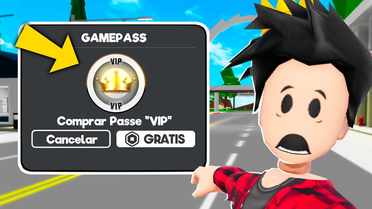 COMO TER A GAMEPASS VIP GRATIS no BROOKHAVEN!