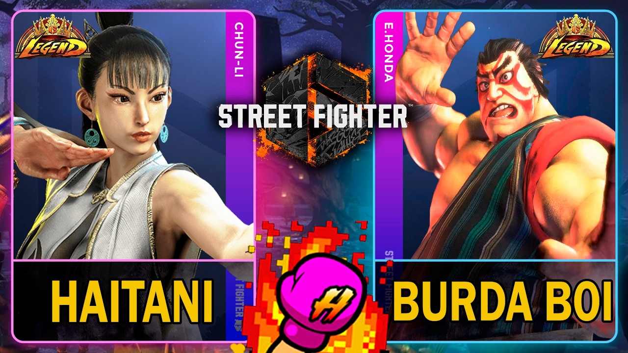 SF6 Хайтани (CHUN-LI) против Бурда Бой (E.HONDA)🥊Street Fighter 6🥊スト6🥊4K 60ᶠᵖˢ