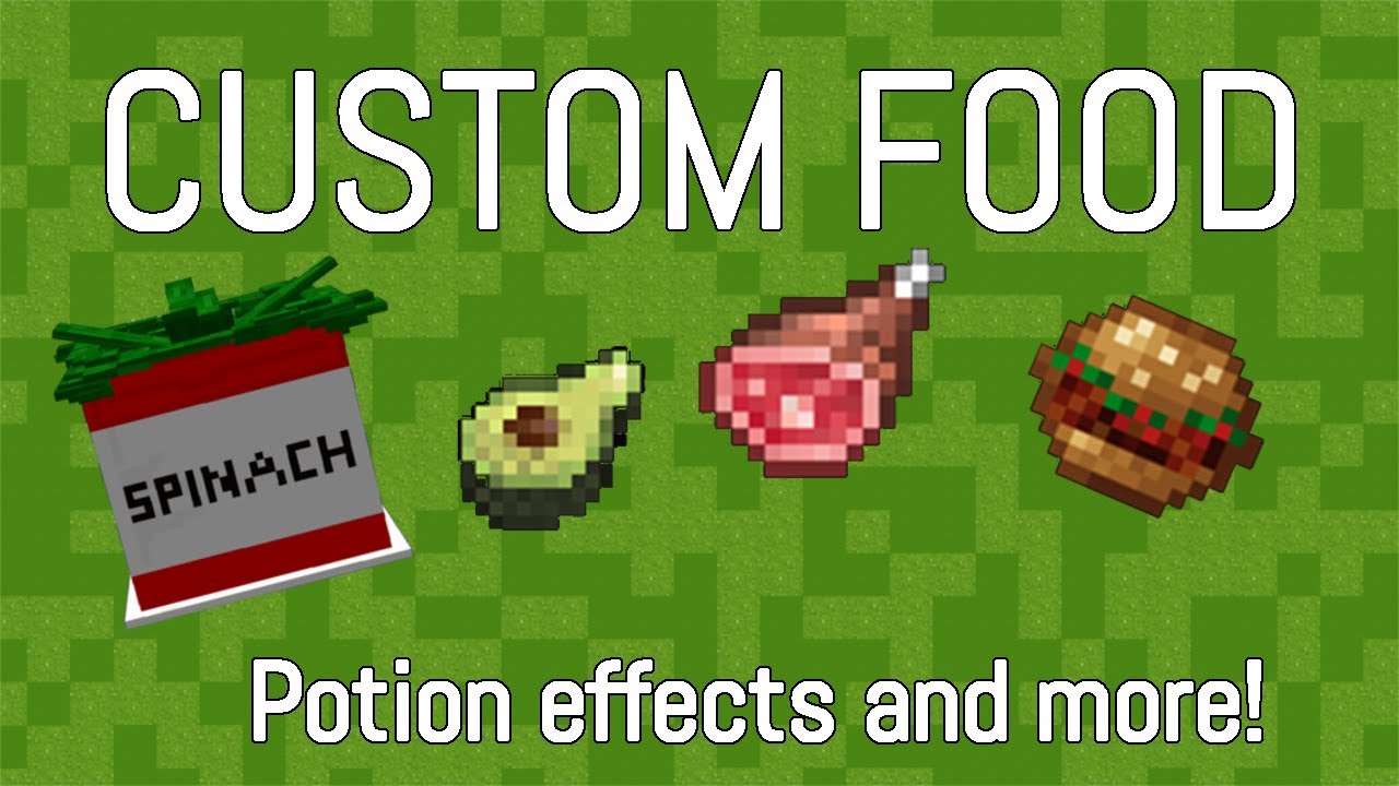 Minecraft CUSTOM FOOD || Only 6 Commands! || Data Pack Tutorial