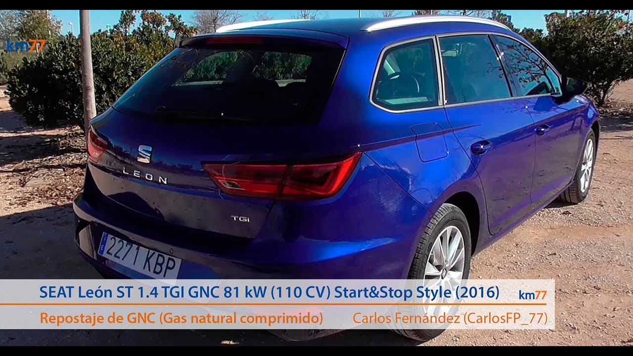 SEAT León ST 1.4 TGI GNC 2017 - Repostaje de GNC (Gas natural comprimido) | km77.com