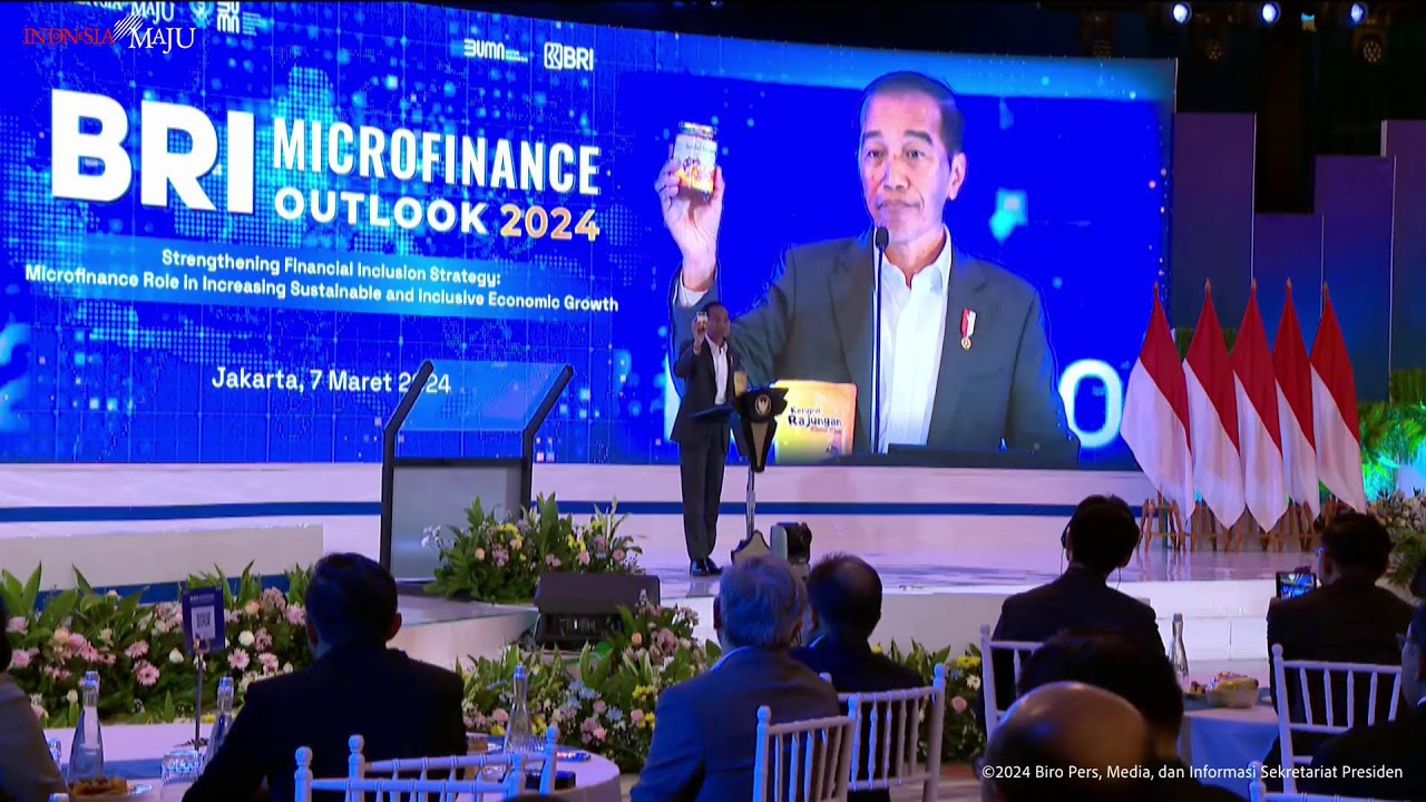 LIVE: Sambutan Presiden Jokowi pada Pembukaan BRI Microfinance Outlook 2024, Jakarta, 7 Maret 2024