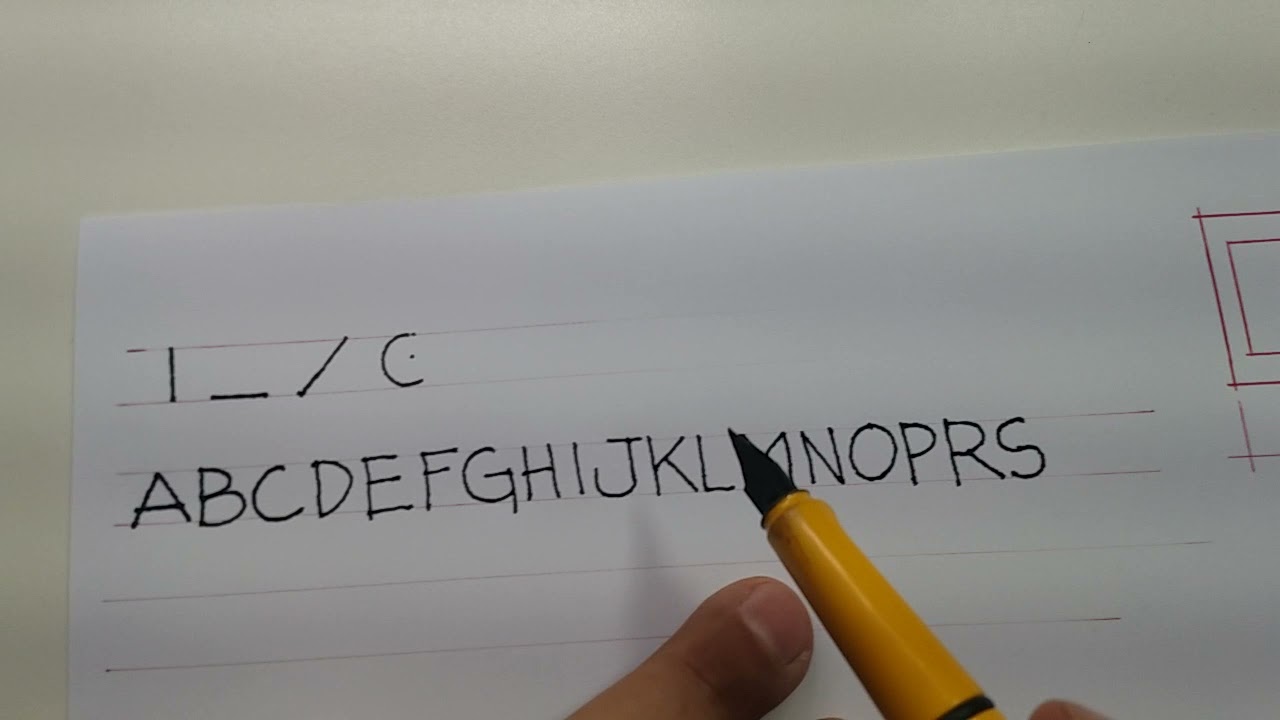 Como fazer CALIGRAFIA TÉCNICA