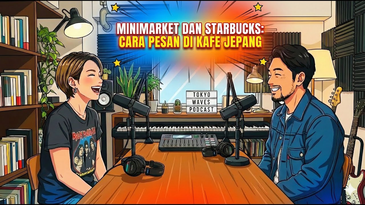 [PODCAST] Cara Pesan di Konbini & Starbucks Jepang! Belajar Percakapan Praktis #BahasaJepang