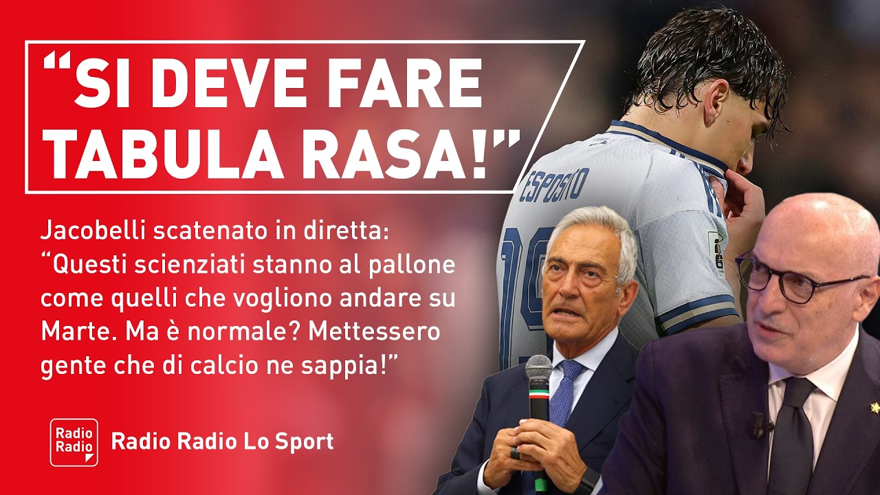 🤬 NAZIONALE, JACOBELLI &Egrave; UNA FURIA ▷ 