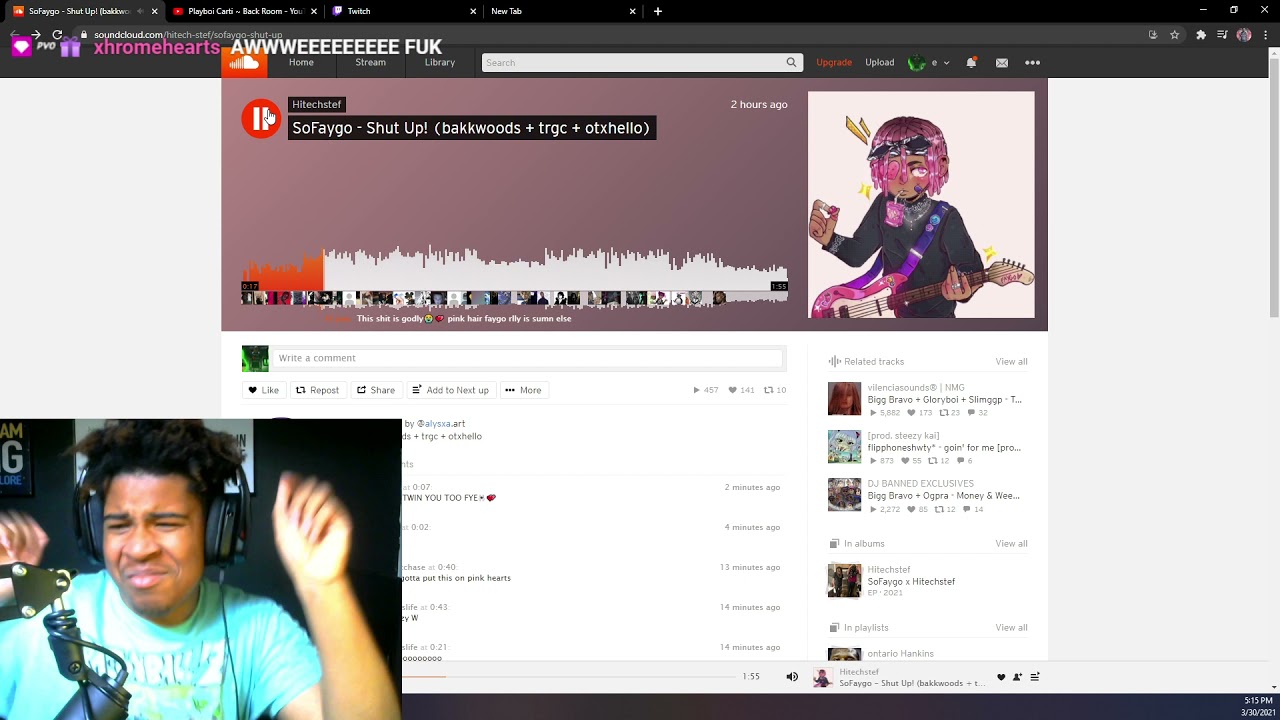 PVO E REACTS TO SoFaygo - Shut Up prod. bakkwoods + trgc + otxhello