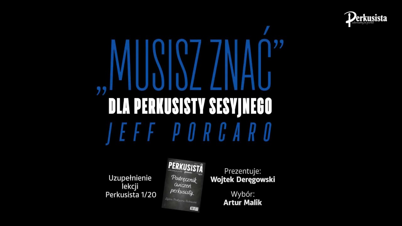Wojtek Deręgowski - Jeff Porcaro - niezbędnik sesyjniaka.