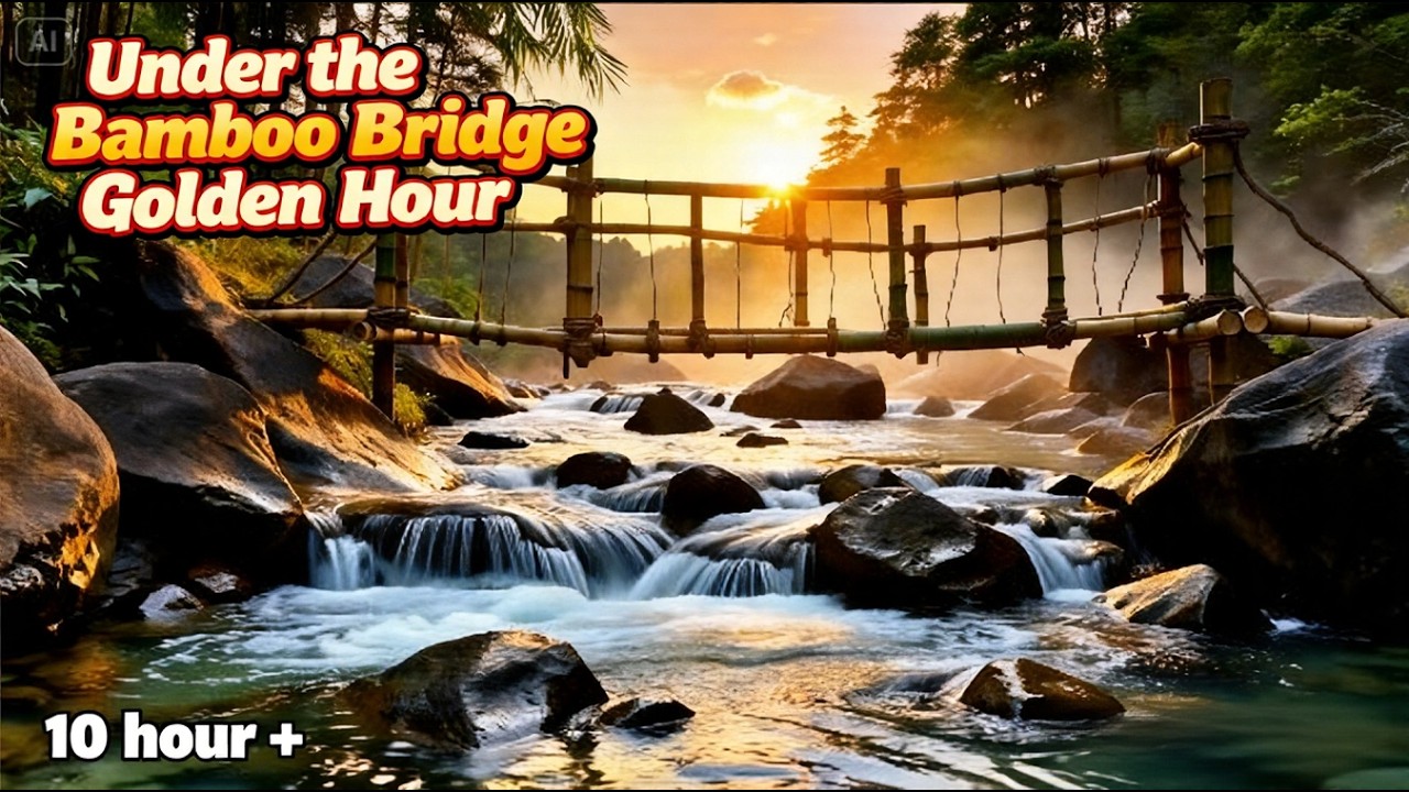 Ultimate Golden Hour River Therapy 🌄💧 10+ Hours of Soothing Nature Sounds for Anxiety Relief