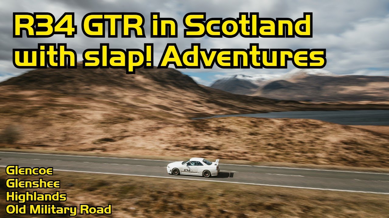 R34 GTR in Scotland with slap Adventures