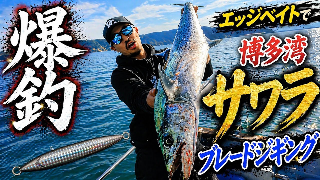 エッジベイトで爆釣！博多湾サワラブレードジギング