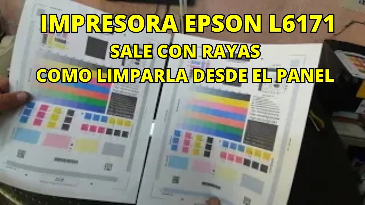 IMPRESORA EPSON L6171 LIMPIEZA CABEZALES DESDE PANEL DE LA MAQUINA #hp #printer #epson #pantum