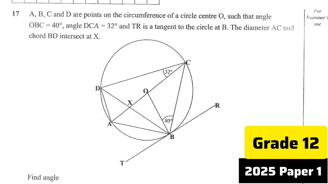 Circle Theorems MADE EASY 😱 | Grade 12 Maths Paper 1 2025 EXAM FULL MARKS 🔵🔥