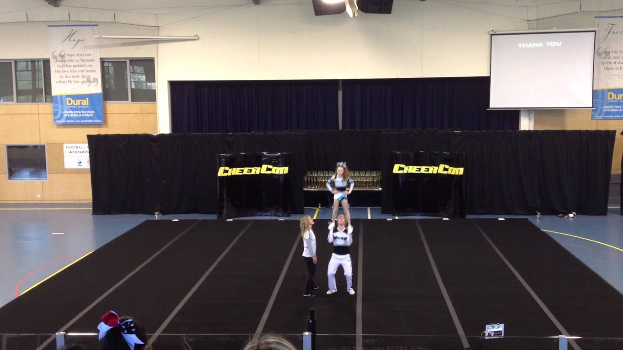 Starlets Cheerleading - Partner Stunt Senior Level 2 (Michael & Bri) @ CheerCon NSW Classic 2012
