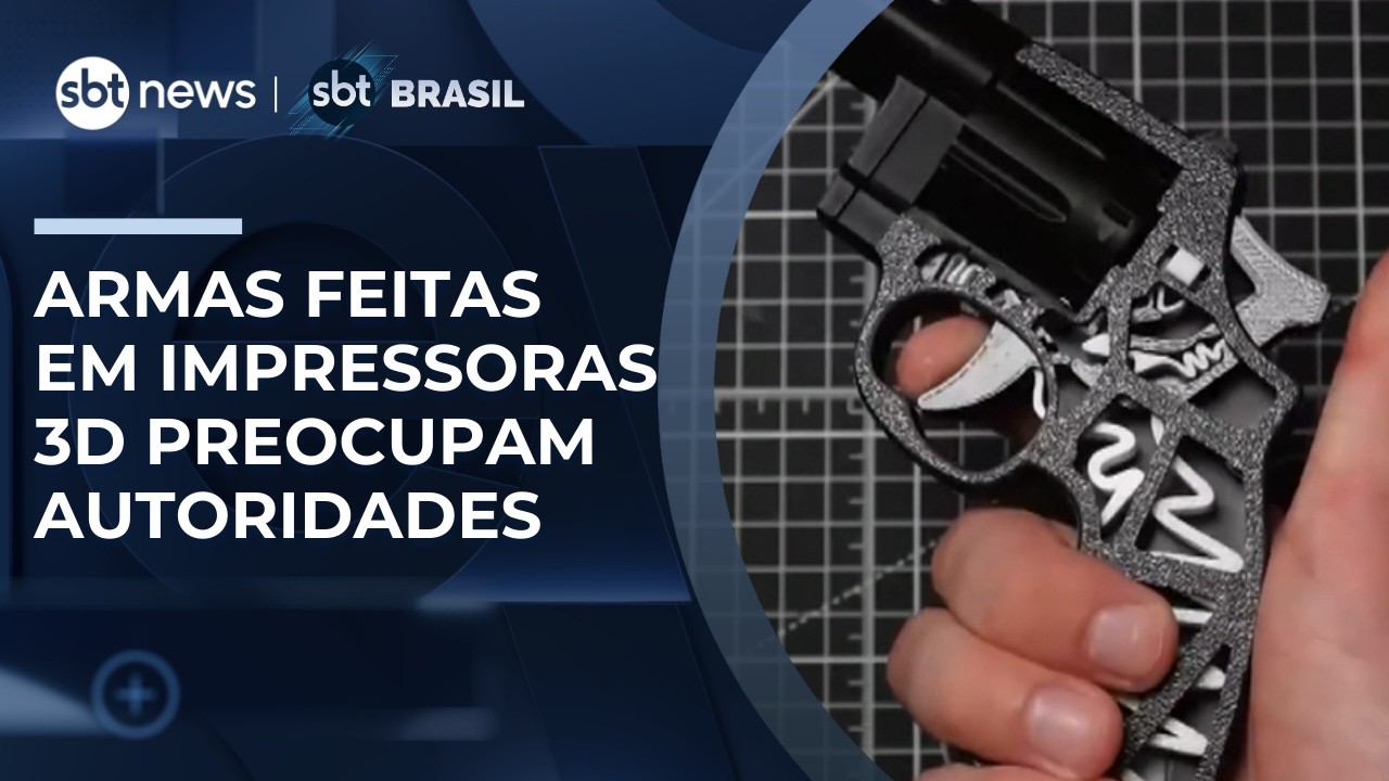 Armamentos fabricados em impressoras 3D preocupam autoridades; entenda | #SBTBrasil