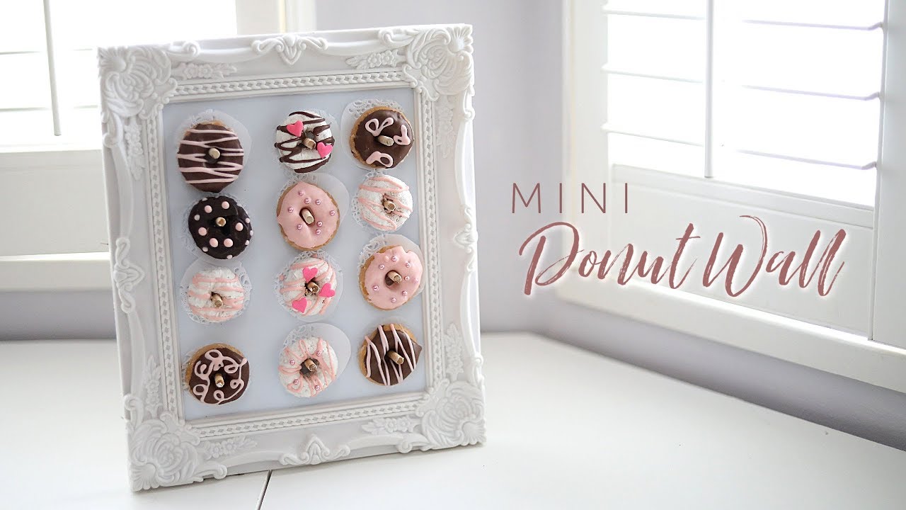 DIY DOLLAR STORE MINI DONUT WALL + DECORATE YOUR OWN DONUTS