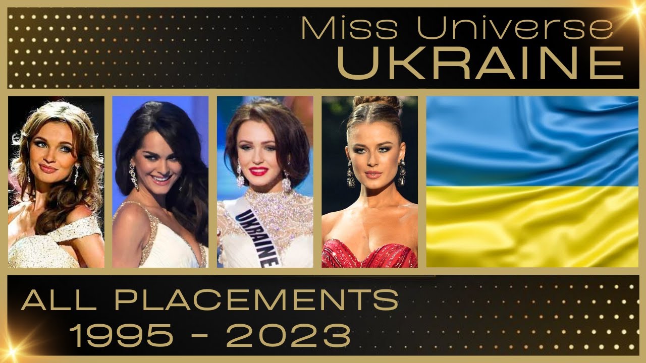 MISS UNIVERSE UKRAINE | EVERY PLACEMENT 1995-2023