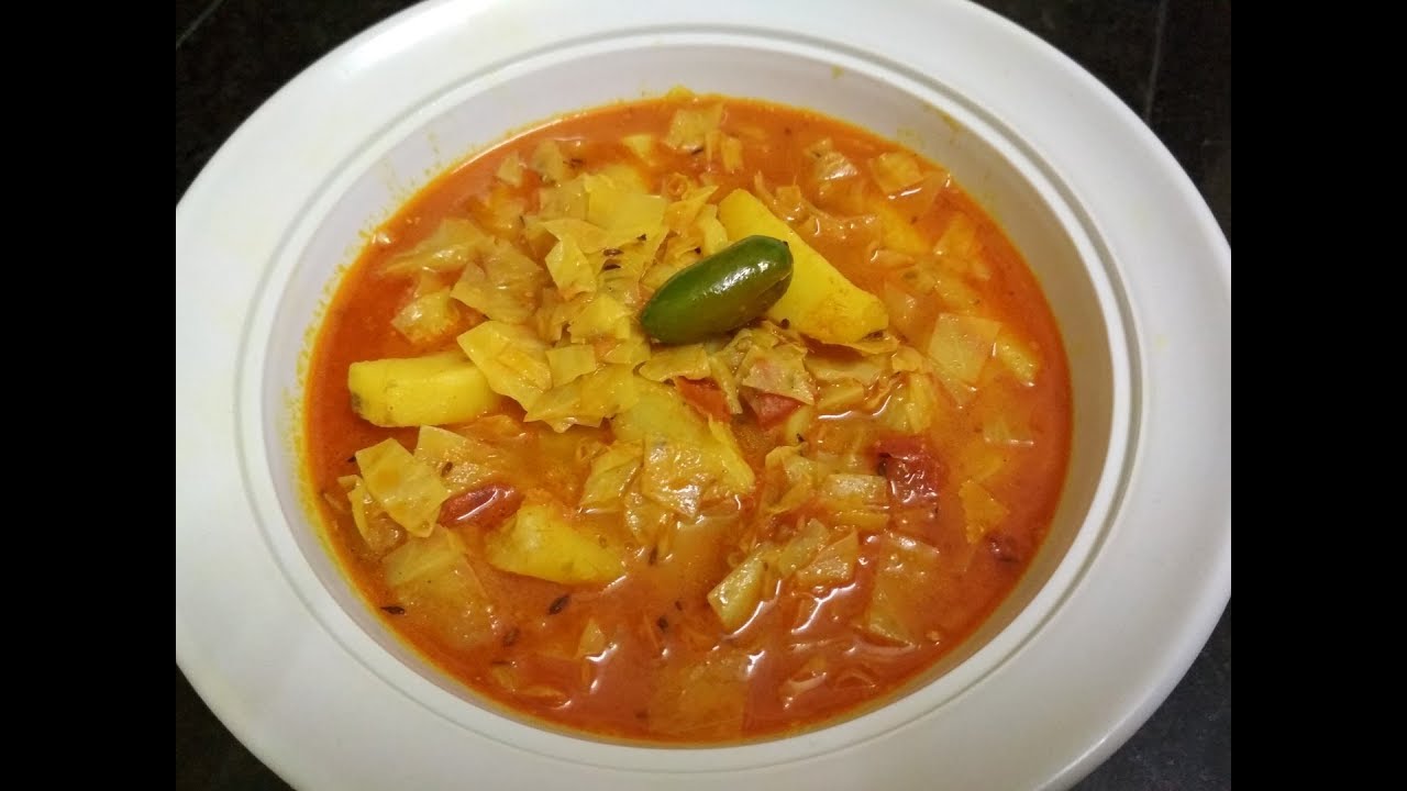 Aloo Patta Gobi Curry Recipe | Cabbage Curry Recipes Indian Style For Chapathi