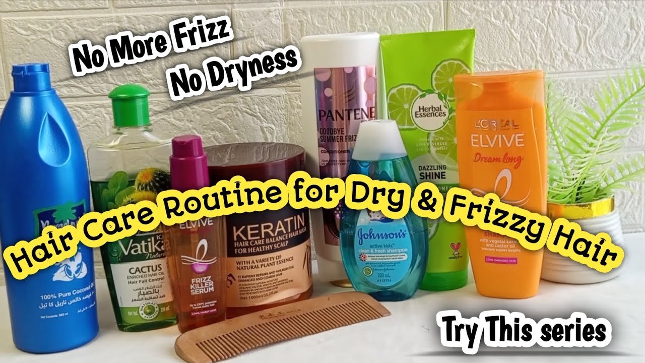 Affordable Haircare Routine For Dry & Frizzy Hair 🎀💆‍♀️