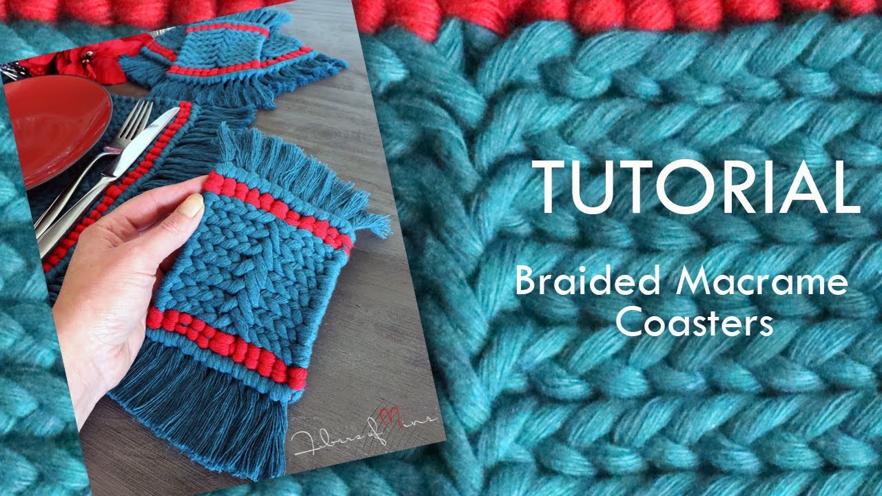 Braided Macrame Coasters