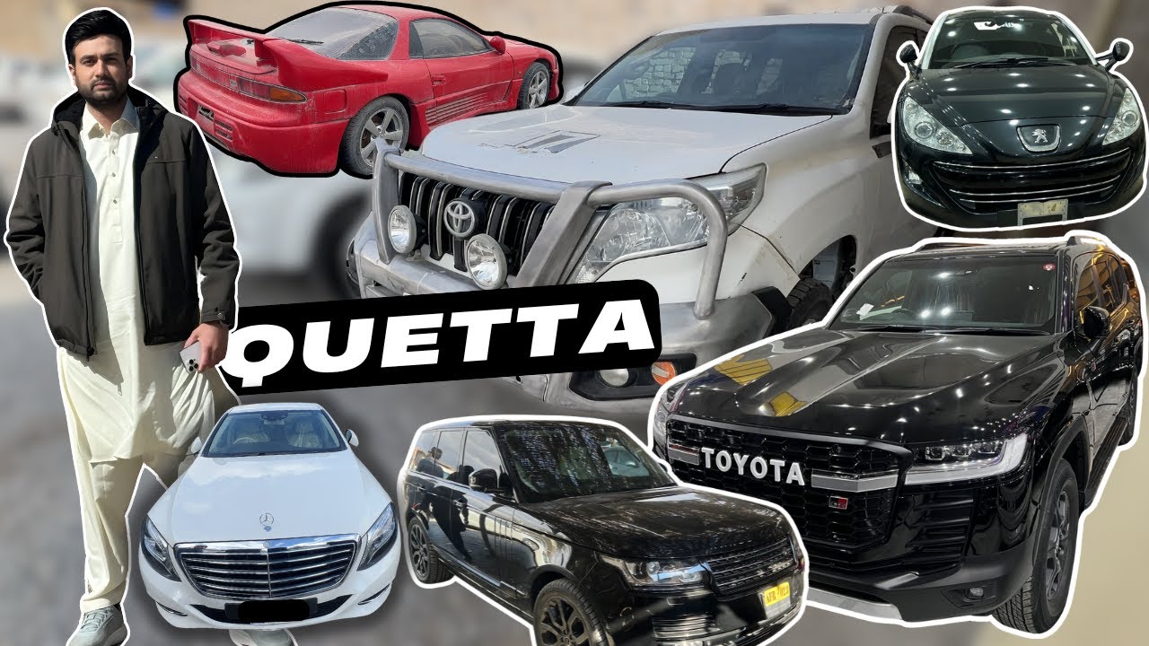 QUETTA CAR MARKETS FULL TOUR - NCP & CUSTOM PAID CARS