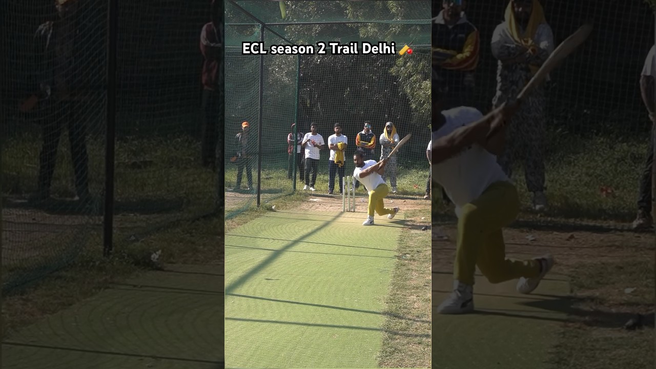 ECL season 2 Trail Delhi 🏏 #ecl #eclcricket #cricketlover #cricket